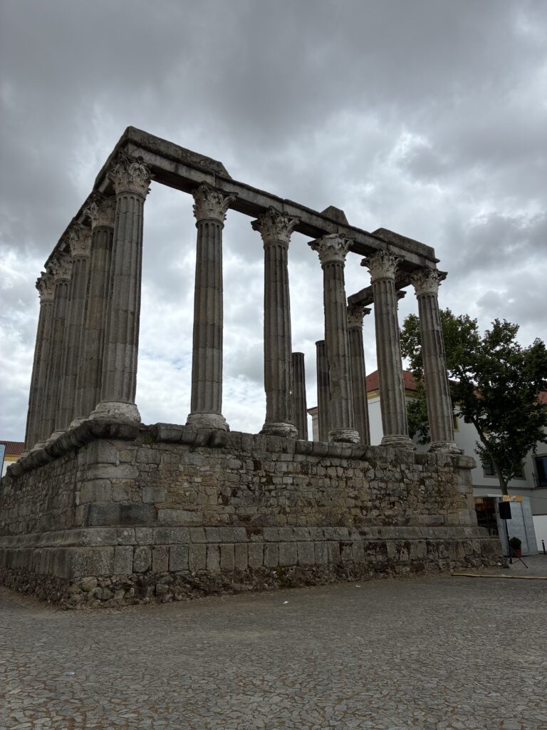 Templo romano Évora (Foto: arquivo pessoal)
