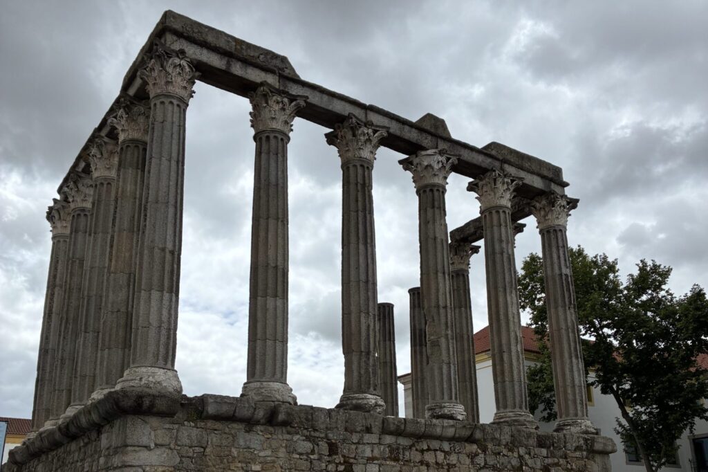Templo romano Évora (Foto: arquivo pessoal)